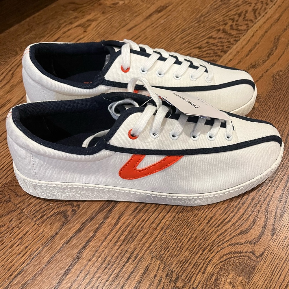 Tretorn White and Red Sneakers 9